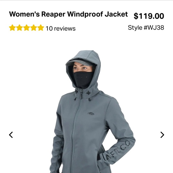 AFTCO Reaper Softshell Jacket, color is Charcoal, size XS - Picture 1 of 4
